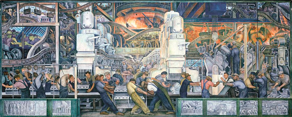 Fresque | Diego Rivera – 1933. Detroit Institute of Arts